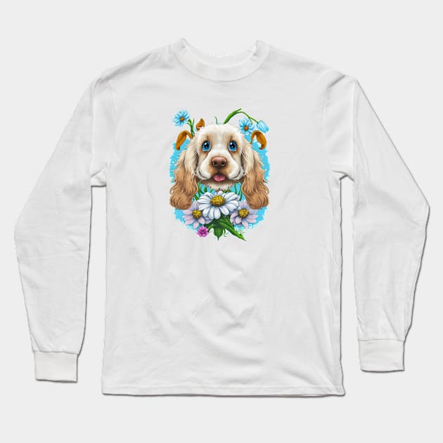 spaniel dog lover Long Sleeve T-Shirt by Crazy.Prints.Store